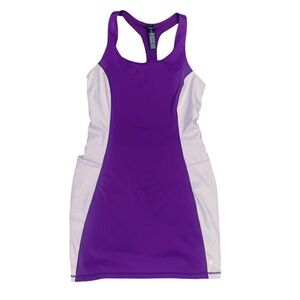 Sweaty Betty Power Workout Colorblock Performance Dress Deep Purple Size M
